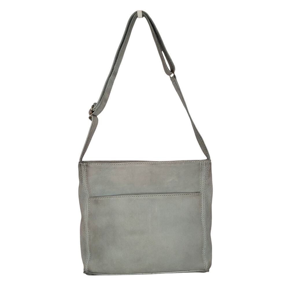 Vintage Coach Sonoma Pocket Zip Nubuc #4949 In Aqua